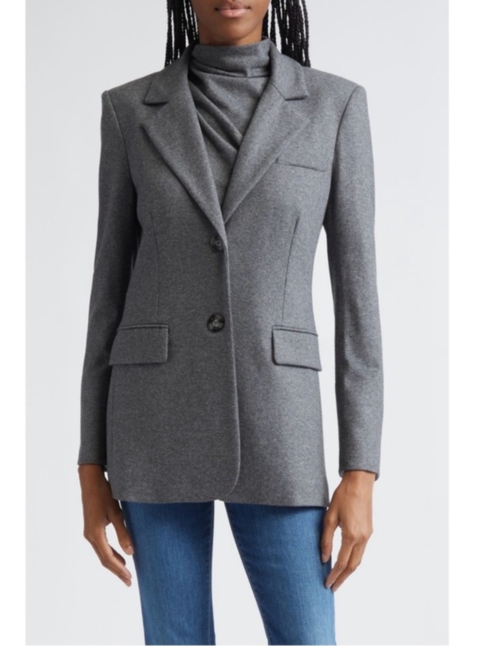 Veronica Beard Ryanne jacket in Medium Heather Grey